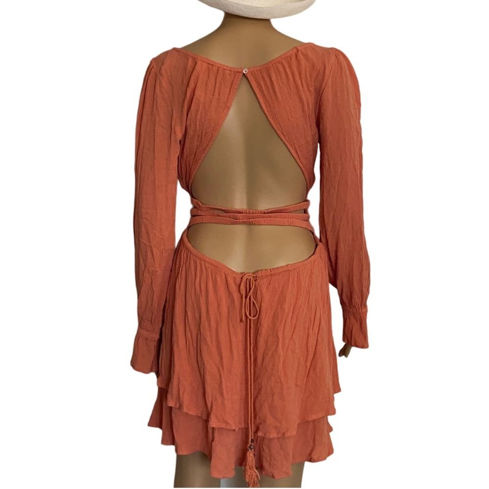 FREE PEOPLE Much Ado Backless NWT Dress Size L - Picture 5 of 6